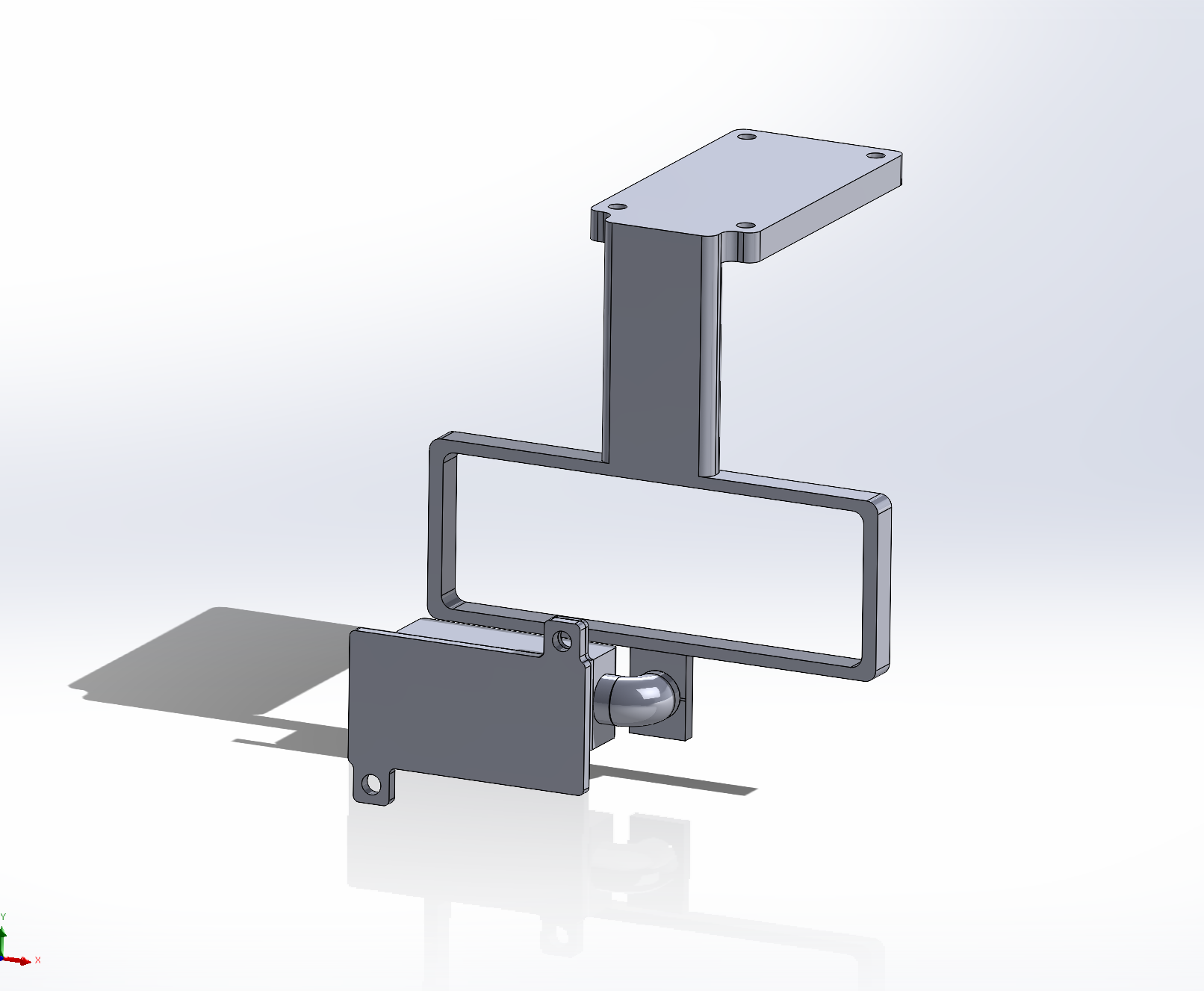 Initial single-piece casing CAD